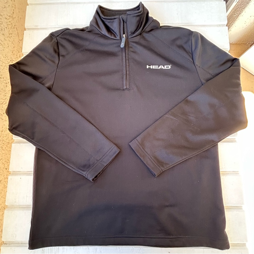 Head Brand Men’s Performance 1/4 Zip Pullover Black Size Large‎